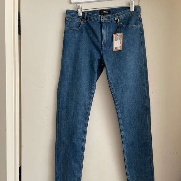 A.P.C Indigo Etroit Court Jeans NWT - Picture 3 of 7
